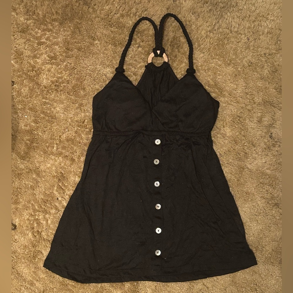 Self Esteem Black Tank Top